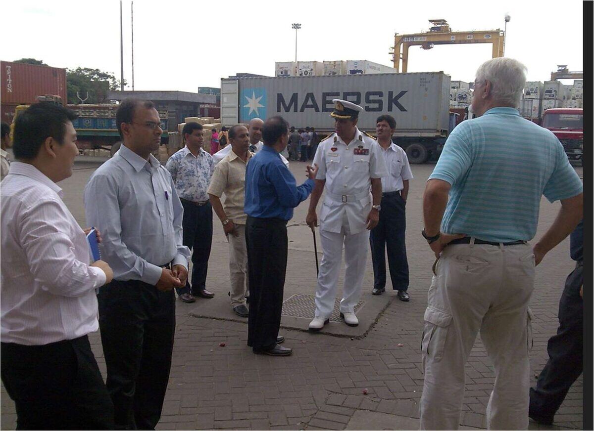 Chittagong Port CTMS project handover ceremony with consortium partners from USA and Singapore